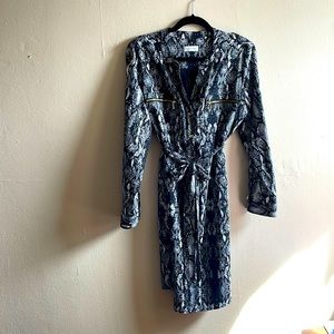 Black and White Snake Skin Dress